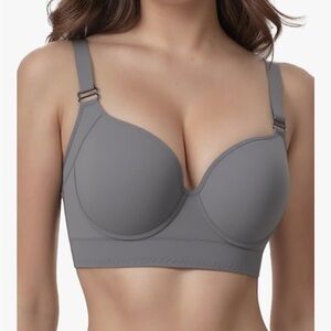 Gray Women's Push up Bra